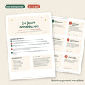 24 jours sans écran — Calendrier de l'Avent d'activités à imprimer (3-8 ans)